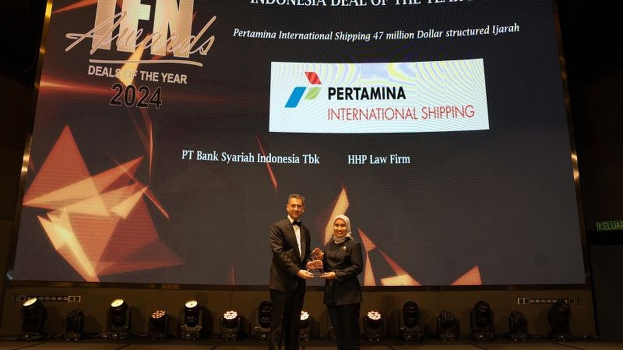 Pertamina International Shipping Raih Penghargaan Pembiayaan Syariah Internasional