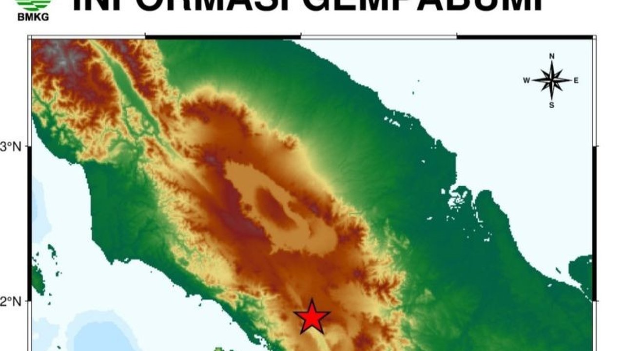 Gempa bumi tektonik magnitudo 5,5 terjadi di Tapanuli Utara, Sumatera Utara, akibat aktivitas sesar aktif, menurut BMKG; tidak berpotensi tsunami.