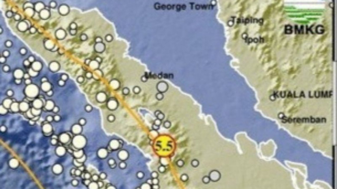 Gempa bumi berkekuatan magnitudo 5,5 mengguncang Tapanuli Utara, Sumatera Utara pada Selasa pagi, 18 Maret 2024, pukul 05.22 WIB, dengan pusat gempa berada di kedalaman 10 kilometer, BMKG imbau masyarakat tetap waspada.