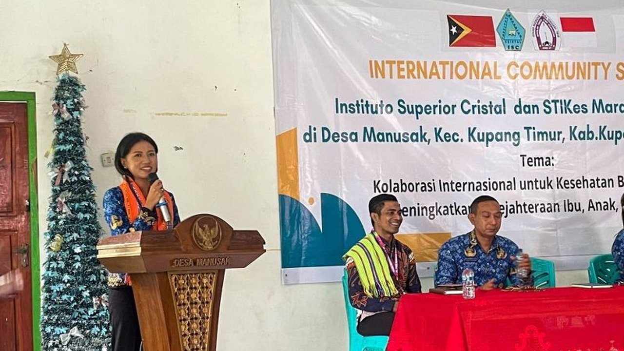 Wakil Bupati Kupang memberikan apresiasi tinggi terhadap kolaborasi internasional antara Instituto Superior Cristal (ISC) Timor Leste dan STIKes Maranatha Kupang dalam meningkatkan kesehatan ibu, anak, dan lansia di Desa Manusak, NTT.