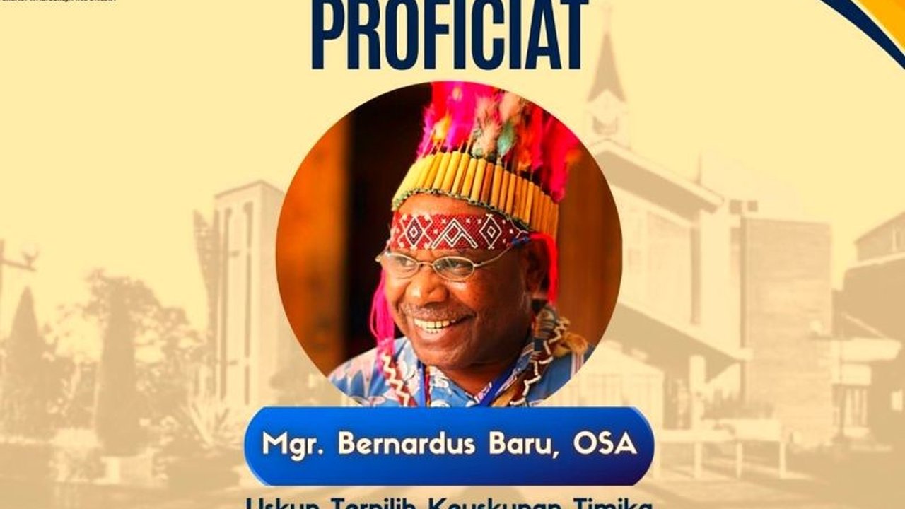 Gubernur Papua Tengah, Meki Fritz Nawipa, menyampaikan apresiasi atas pengangkatan RP. Dr. Bernardus Baru OSA sebagai Uskup Timika, mengakhiri kekosongan jabatan selama lebih dari lima tahun.