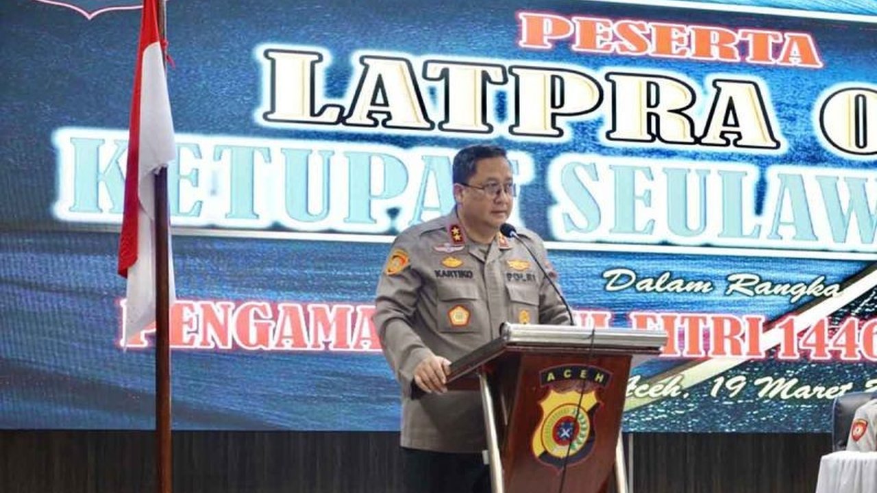 Polda Aceh menggelar latihan Praoperasi Ketupat Seulawah 2025 untuk mengamankan arus mudik Lebaran dan mengantisipasi lonjakan pemudik serta potensi gangguan Kamtibmas.