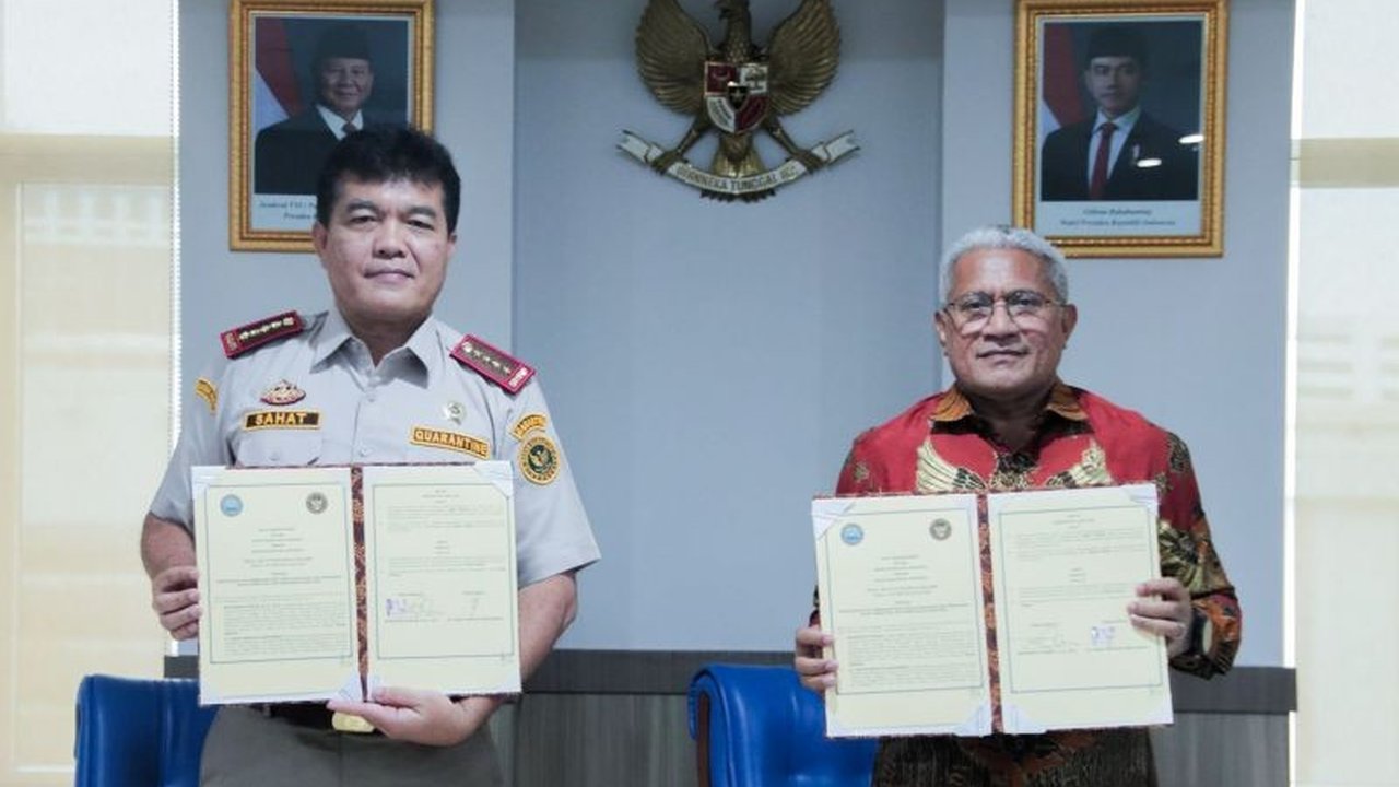 Badan Karantina Indonesia (Barantin) dan Badan Narkotika Nasional (BNN) memperkuat kerja sama untuk mencegah penyelundupan narkotika melalui komoditas karantina, guna melindungi generasi bangsa dan sumber daya hayati Indonesia.