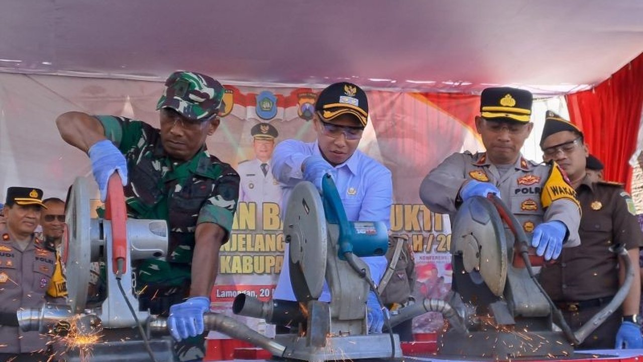 Polres Lamongan Ungkap 172 Kasus Tindak Pidana dalam Operasi Pekat Semeru 2025
