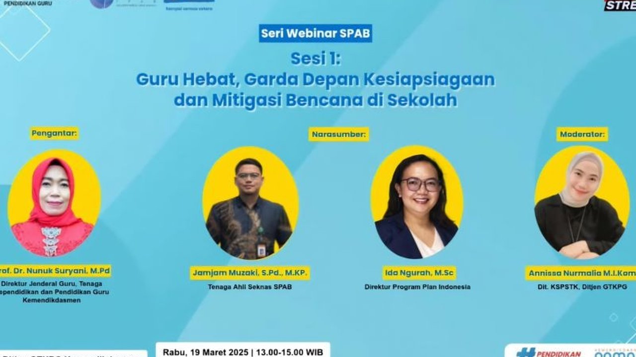 Kemendikdasmen dan PLAN Indonesia latih guru untuk menjadi garda terdepan dalam mitigasi dan penanggulangan bencana di sekolah, guna memastikan keselamatan siswa.