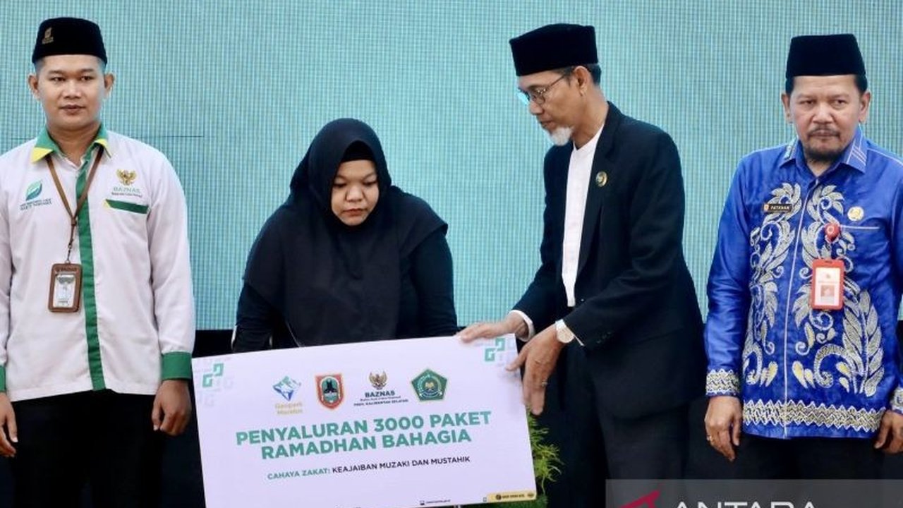 Baznas Kalsel Salurkan Ribuan Paket Ramadhan dan Bantuan untuk Palestina