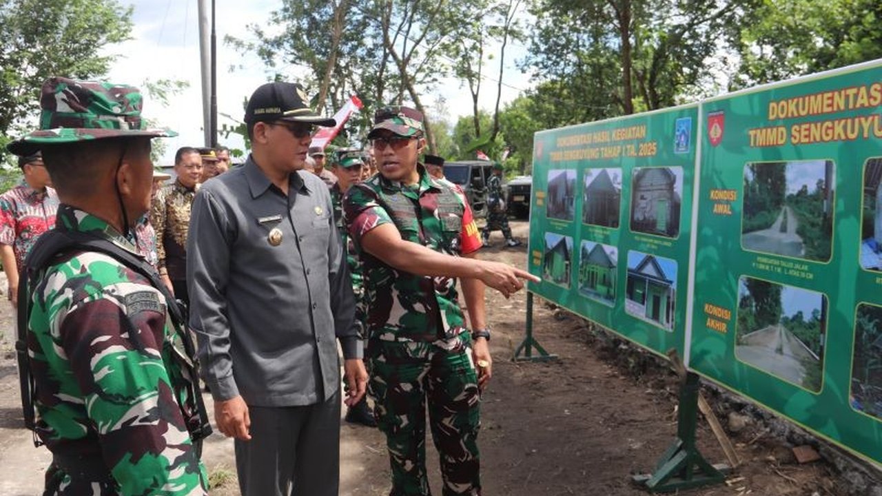 Program TMMD Sengkuyung Tahap I Tahun 2025 di Sleman, Yogyakarta, berhasil mempercepat pembangunan infrastruktur desa dan meningkatkan kesejahteraan masyarakat melalui kolaborasi TNI, pemerintah daerah, dan masyarakat.