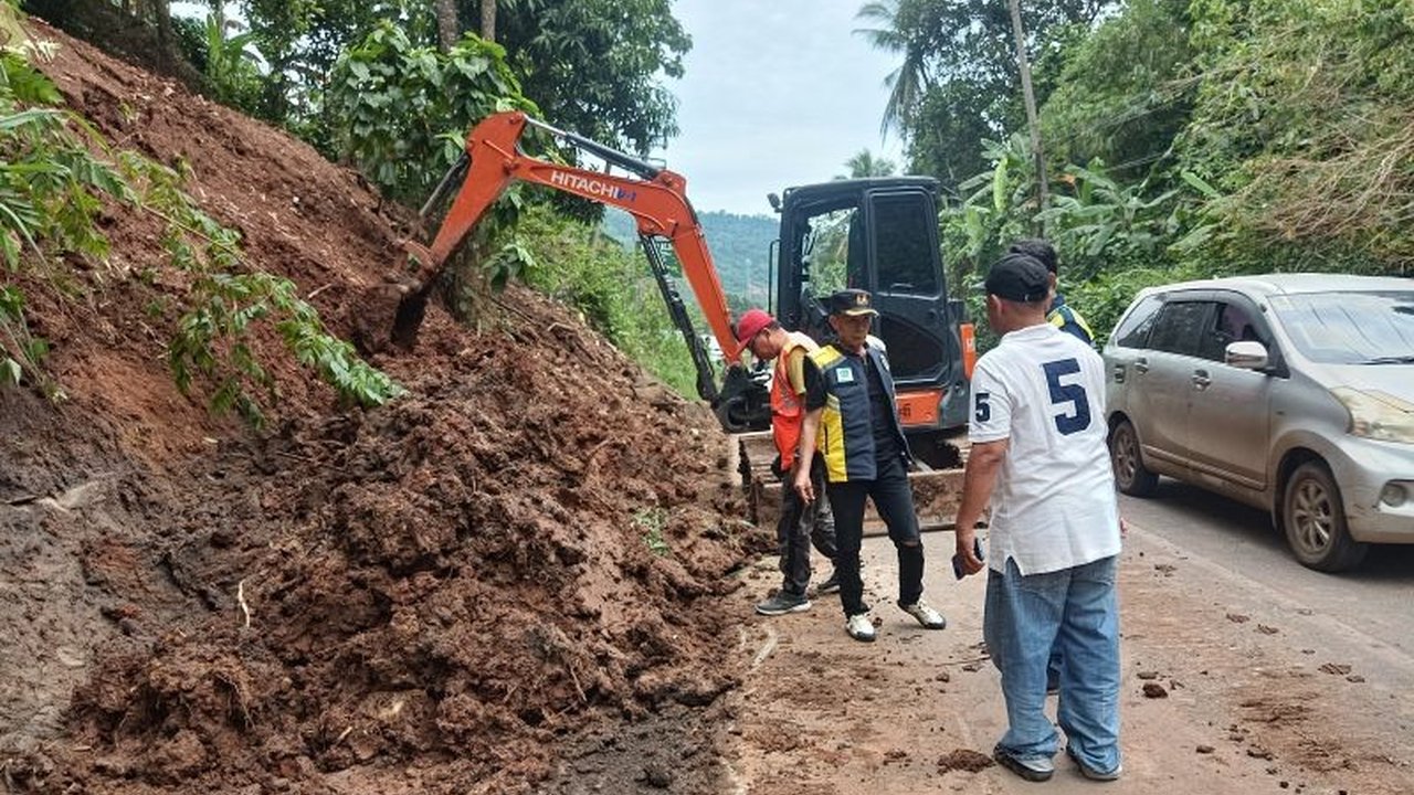 Pemerintah Provinsi Lampung memperbaiki drainase sepanjang 26 kilometer di ruas jalan Lempasing-Padang Cermin, Pesawaran, untuk mendukung peningkatan kualitas jalan sebelum arus mudik Lebaran 2025.