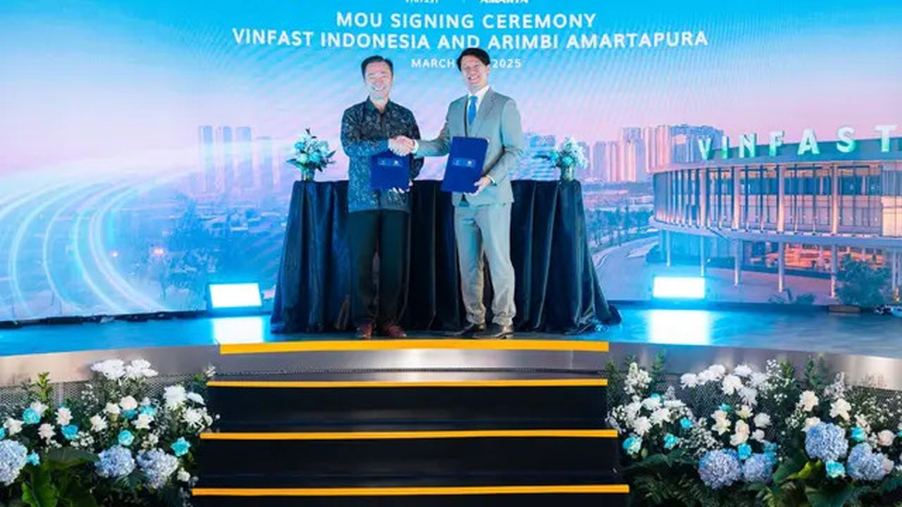 Produsen otomotif asal Vietnam VinFast menjalin kerja sama dengan Amarta membangun 22 showroom di Indonesia. (Dok. VinFast)