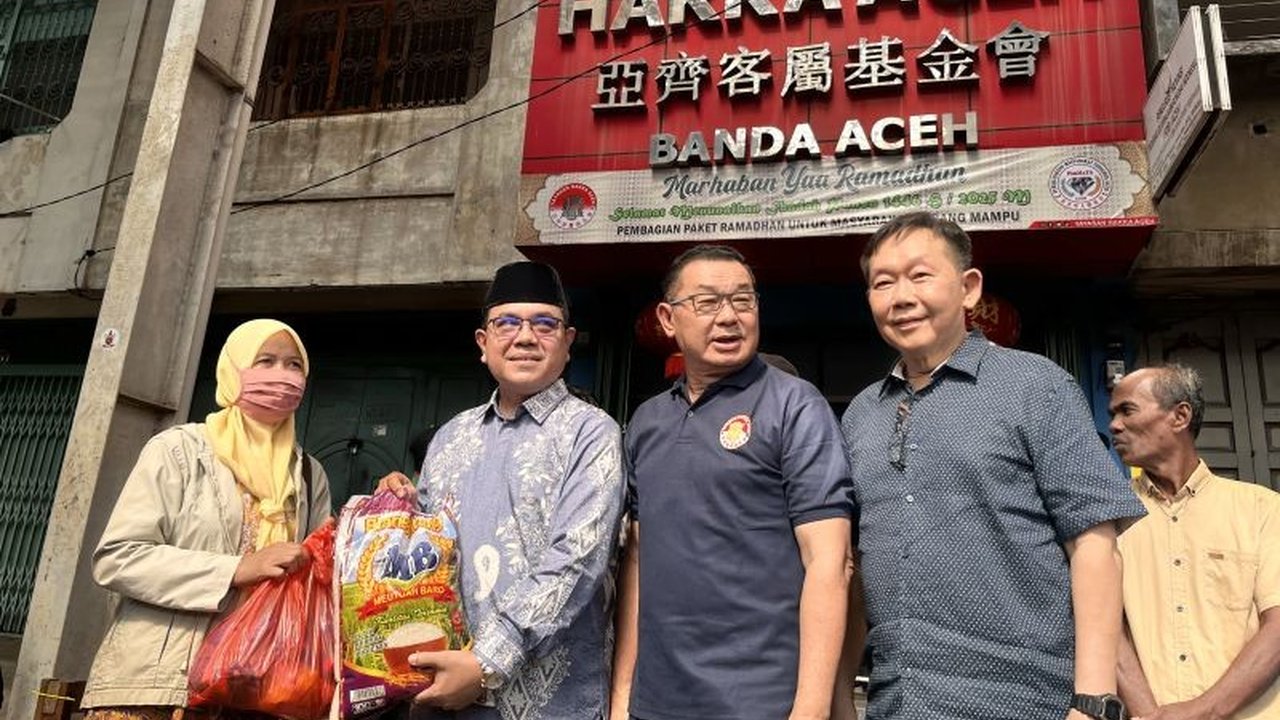 Yayasan Hakka Aceh bagikan 2.170 paket sembako Ramadhan kepada masyarakat Muslim prasejahtera di berbagai wilayah Aceh sebagai wujud toleransi dan kebersamaan.