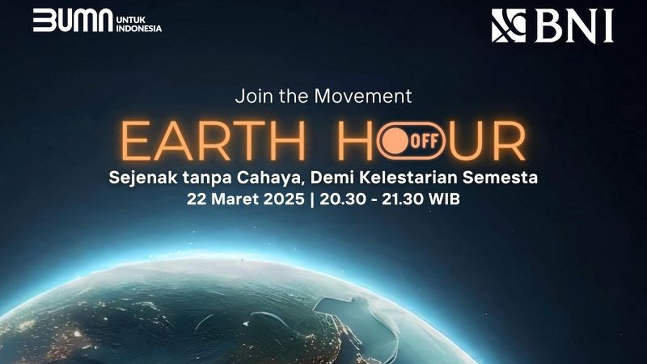 BNI turut serta dalam kampanye Earth Hour 2025 dengan mematikan lampu di seluruh kantor cabang selama satu jam pada Sabtu, 22 Maret 2025, sebagai bentuk komitmen terhadap keberlanjutan lingkungan.