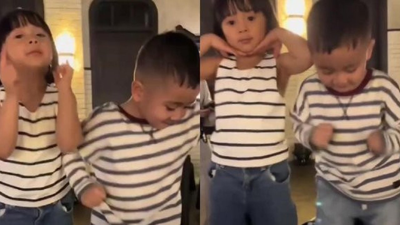 Momen Menggemaskan Rayyanza dan Nuna Anak Caca Tengker Joget Velocity, Ikuti Tren Bak Remaja