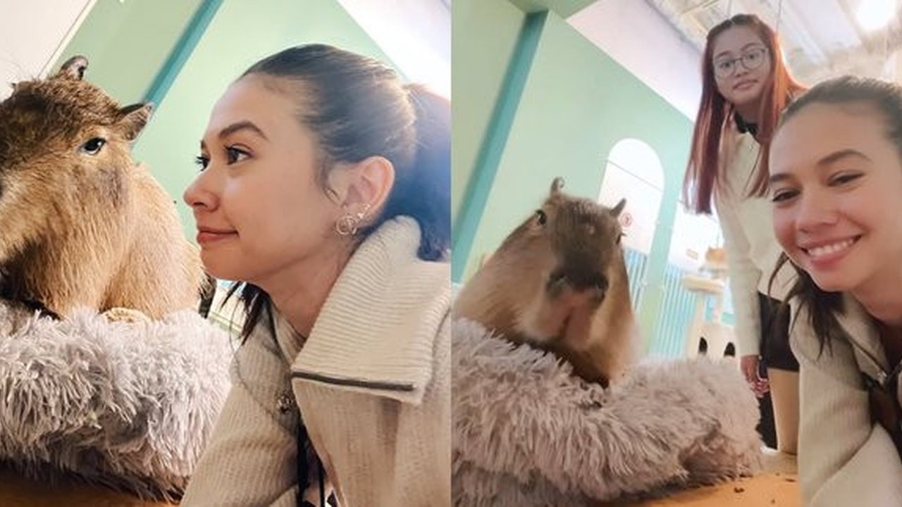 7 Potret Keseruan Yuki Kato Bareng Kapibara, Netizen: Jadi Keinget Jennie BLACKPINK