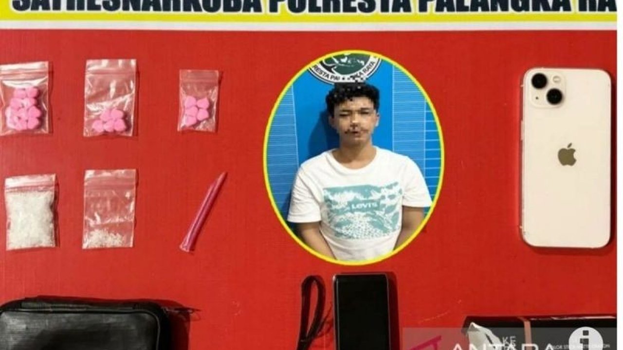 Pemuda di Palangka Raya Ditangkap, Edarkan 5,68 Gram Sabu dan 20 Butir Ekstasi