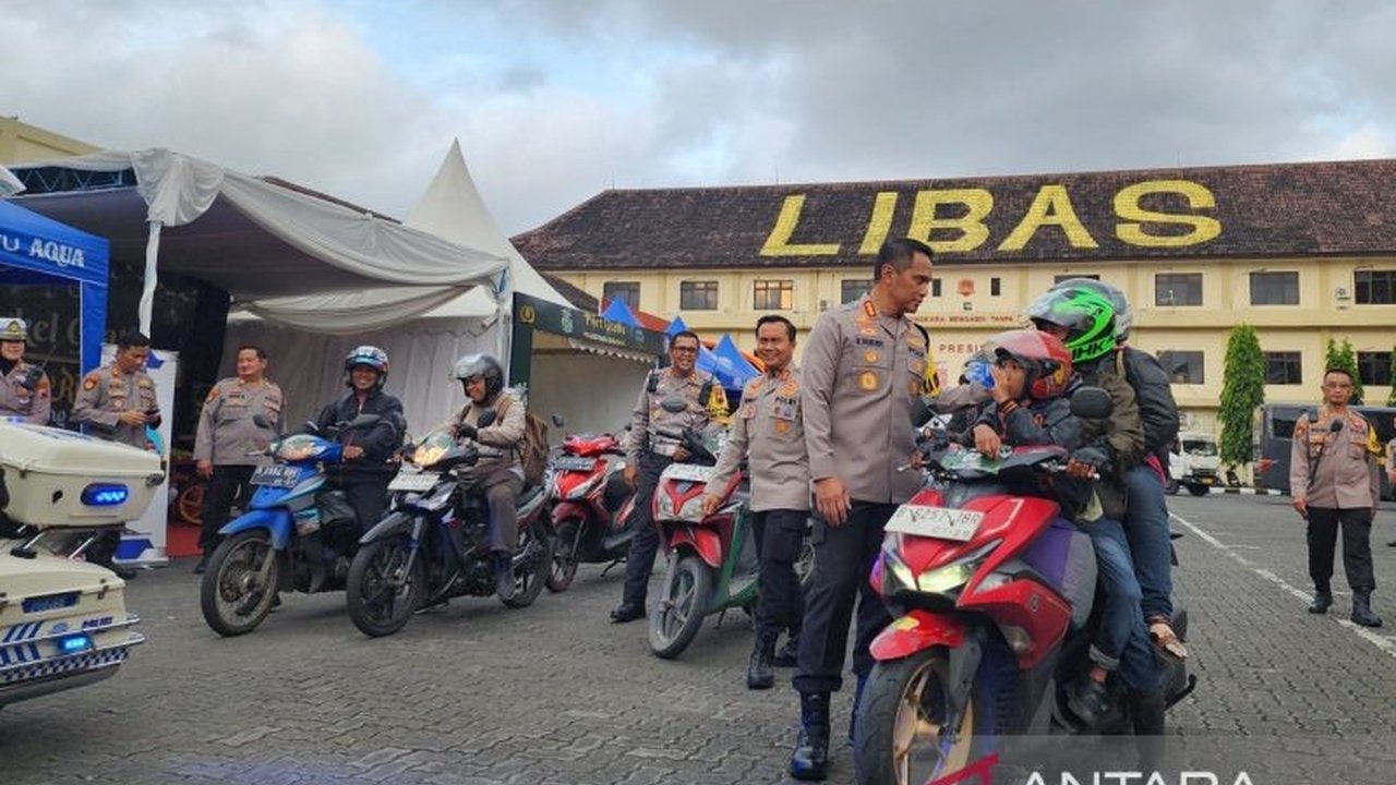 Sebanyak 21 sepeda motor dan 36 pemudik program Valet Ride Polda Jateng gelombang pertama tiba di Semarang, disambut fasilitas istirahat dan bengkel gratis oleh Polrestabes Semarang.