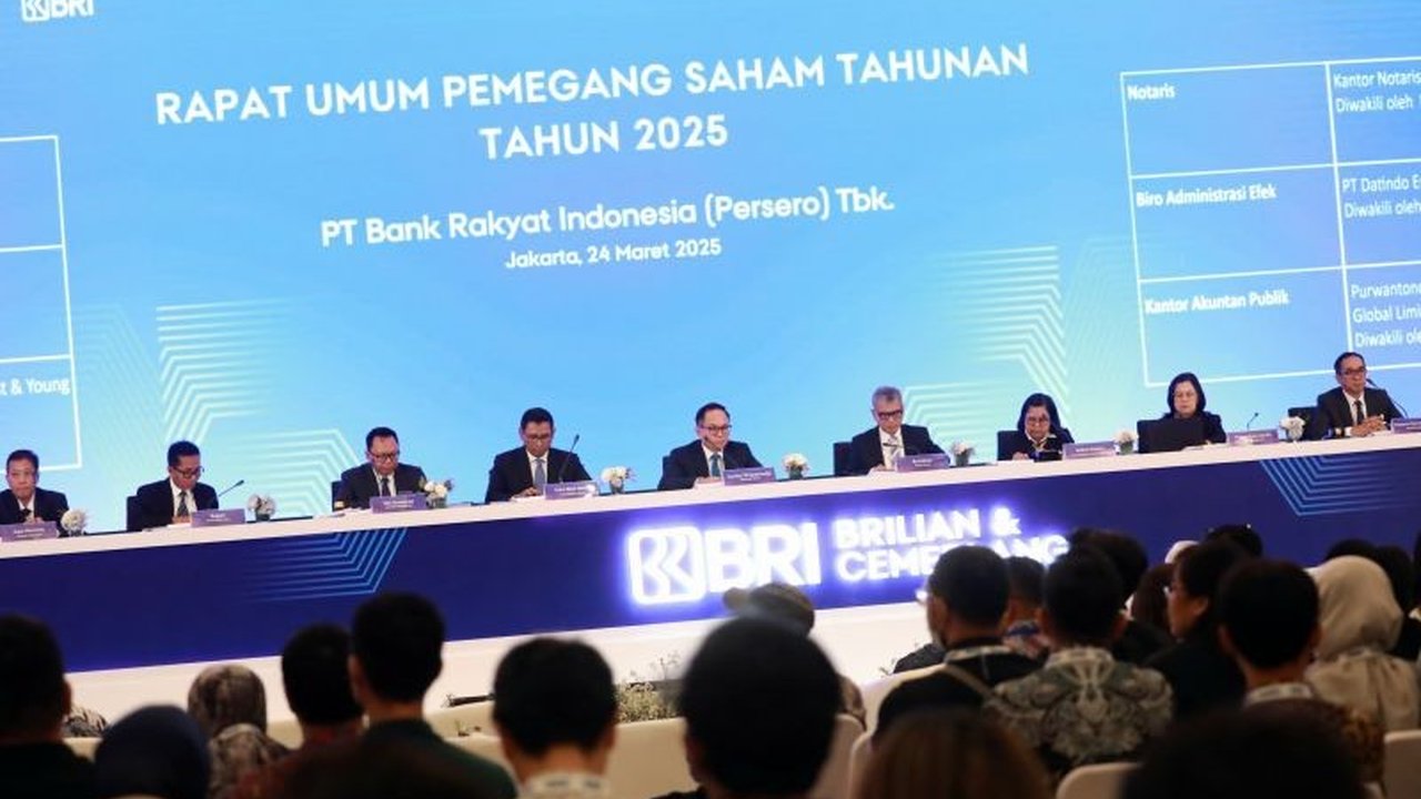 RUPST BRI menyetujui pembagian dividen Rp51,73 triliun, tertinggi sepanjang sejarah, serta pengangkatan Hery Gunardi sebagai Direktur Utama baru.