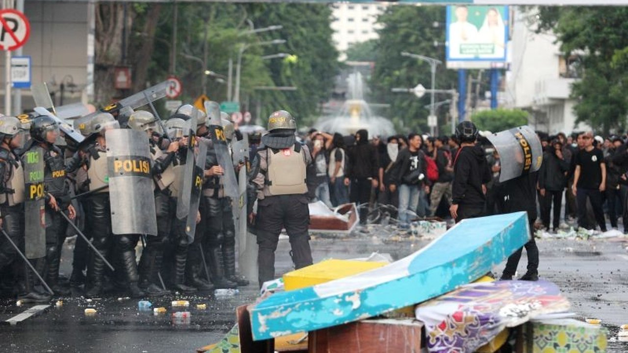 Polrestabes Surabaya Selidiki Perusakan Properti Pemda Saat Unjuk Rasa UU TNI