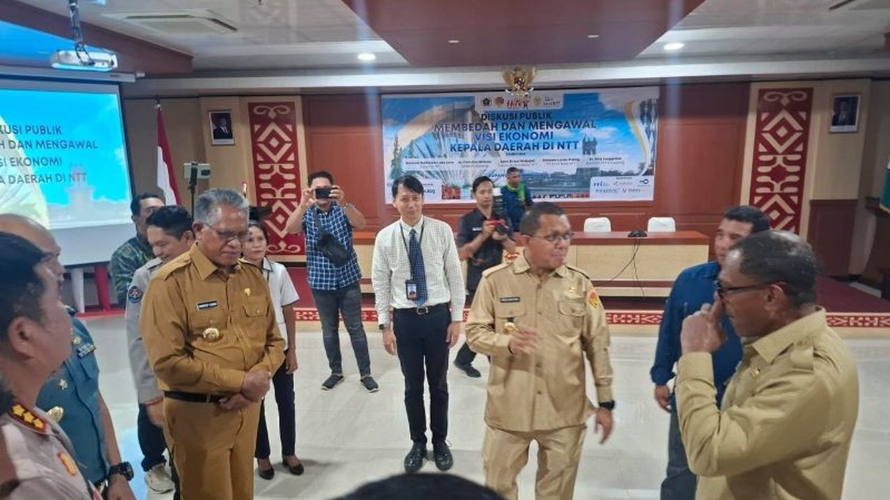 Gubernur NTT, Melki Laka Lena, mengapresiasi Diskusi Publik PWI NTT tentang visi ekonomi daerah, menekankan pentingnya investasi swasta untuk mengurangi ketergantungan pada APBN dan APBD serta meningkatkan PAD.