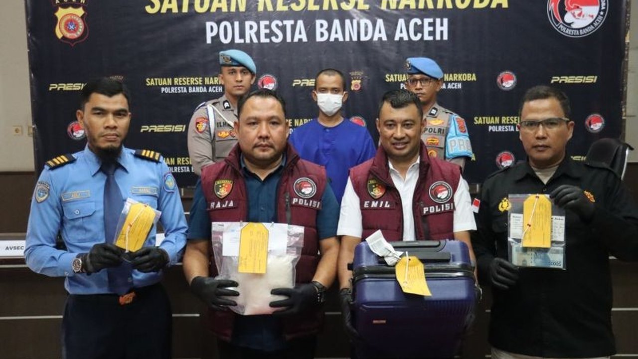 Polisi Buru Dua Buronan Kasus Penyelundupan 1 Kg Sabu Aceh-Kendari