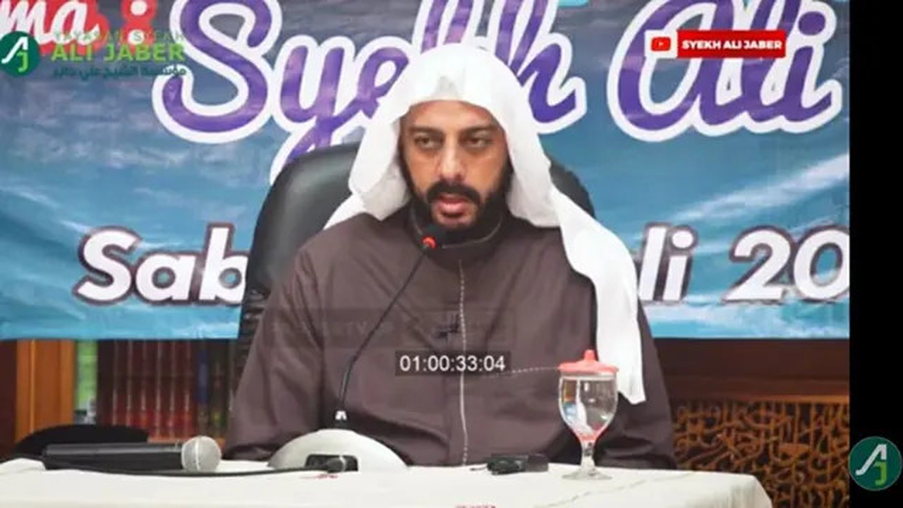 Syekh Ali Jaber saat berdakwah. (Yayasan Syekh Ali Jaber via YouTube Syekh Ali Jaber)