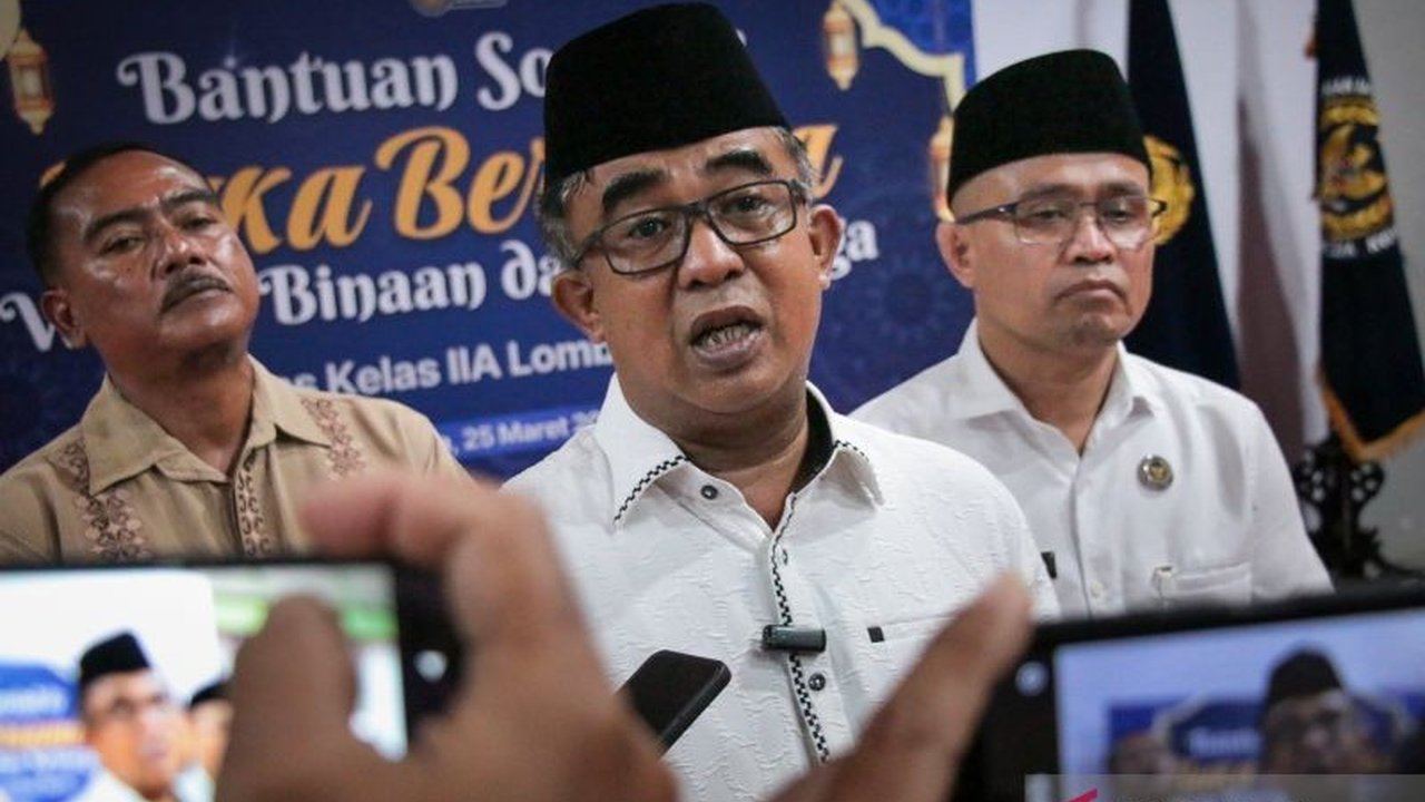 Sebanyak 2.803 warga binaan pemasyarakatan di NTB menerima remisi khusus Hari Raya Nyepi dan Idul Fitri 1446 H tahun 2025, dengan 5 narapidana langsung bebas.