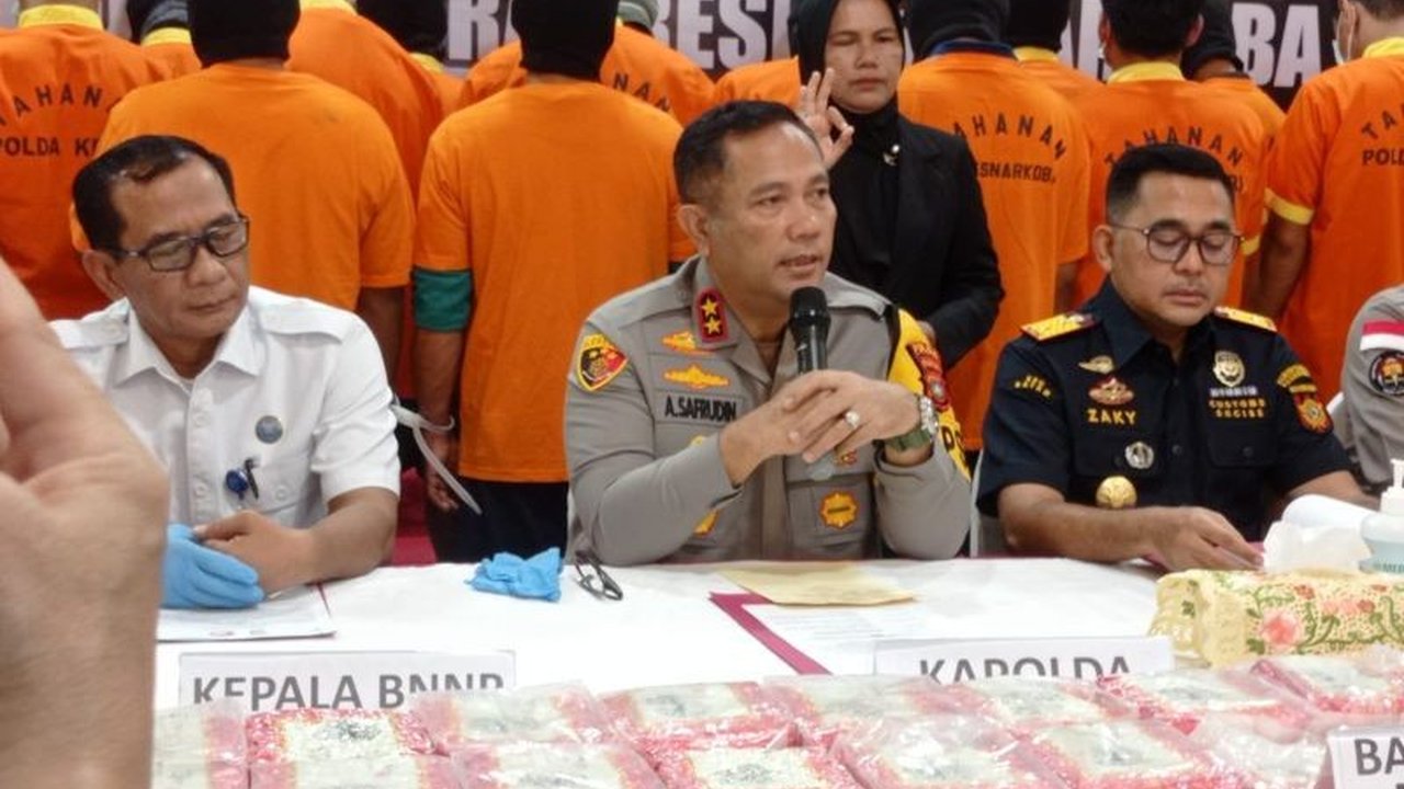 Polda Kepri Ungkap 19 Kasus Narkoba dalam Dua Pekan, Sita 94,5 Kg Sabu!
