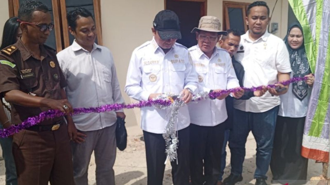 119 Rumah Relokasi di Desa Kurau, Bangka Tengah, Resmi Dihuni