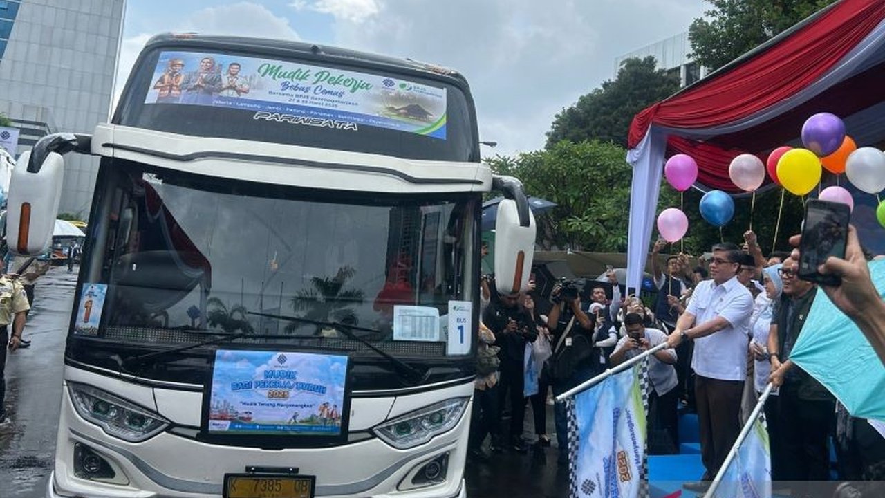 Kemnaker Fasilitasi Mudik Gratis 13.700 Pekerja: 17 Bus Menuju Jawa dan Sumatera