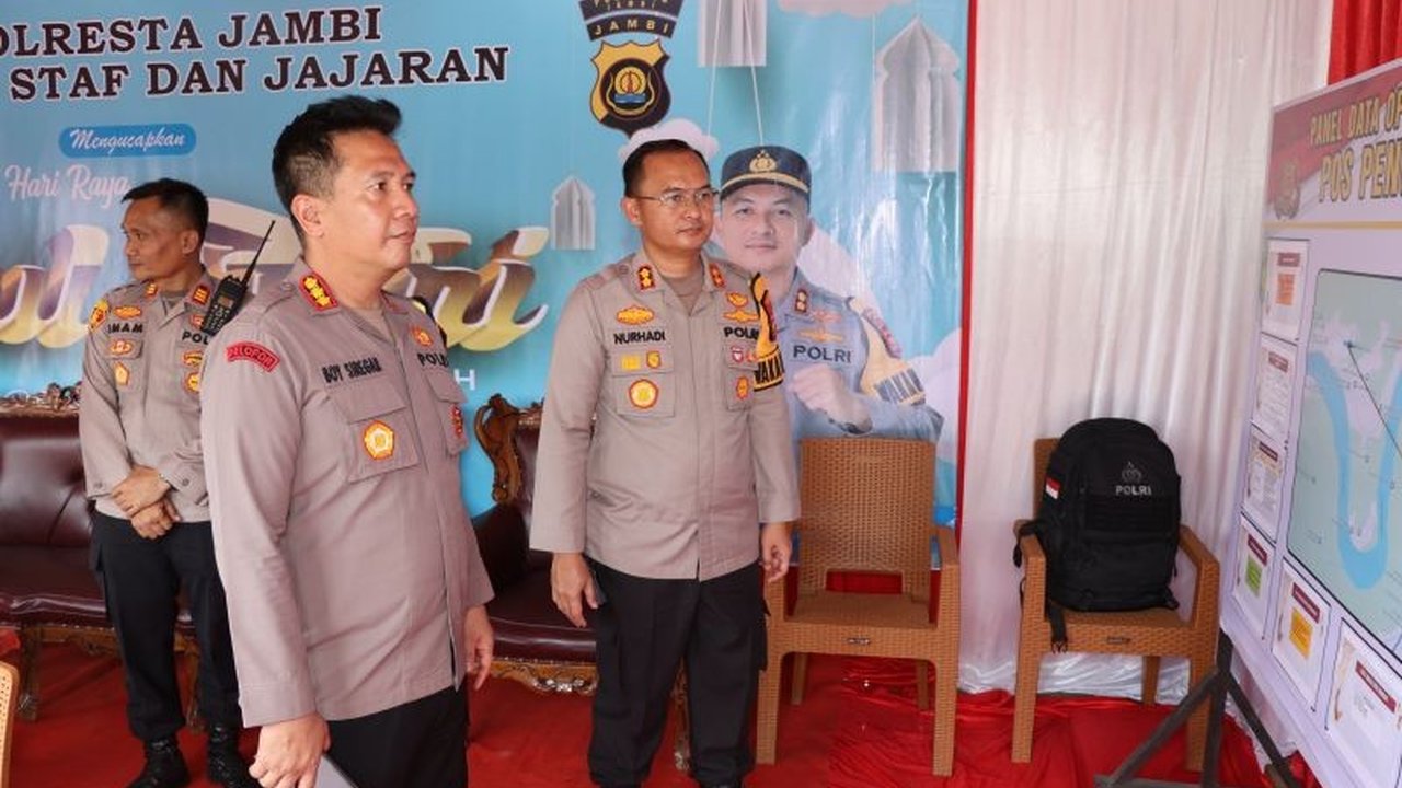 Kapolresta Jambi mengimbau masyarakat untuk melapor ke pihak berwajib dan RT sebelum mudik Lebaran guna meningkatkan keamanan lingkungan selama rumah ditinggal kosong.