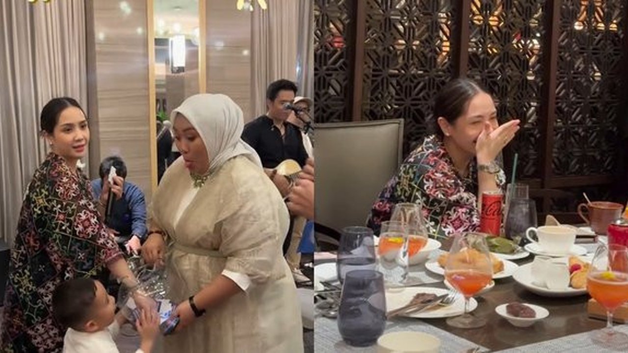 Potret Seru-seruan Ramadan Nagita Slavina dan Tim RANS, Kasih Undian Berhadiah iPhone hingga Motor