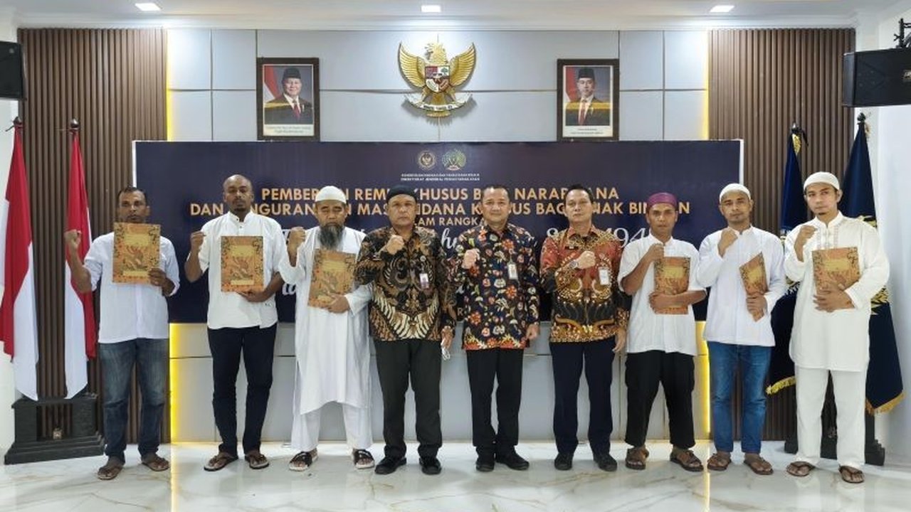 Lapas Kelas IIA Batam memberikan remisi Hari Raya Nyepi dan Idul Fitri kepada 726 warga binaan pemasyarakatan (WBP), mayoritas kasus narkoba.