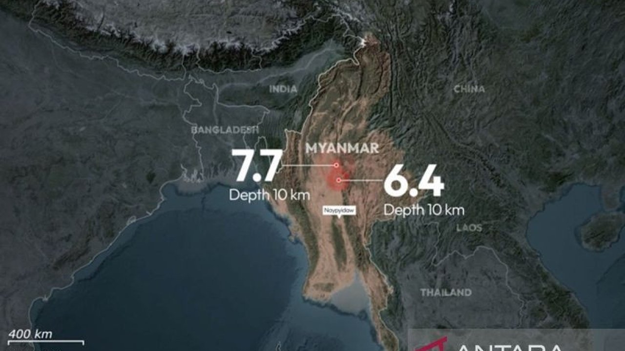 Kementerian Luar Negeri RI menyatakan hingga kini belum ada laporan WNI yang menjadi korban gempa magnitudo 7,7 di Myanmar dan Thailand.