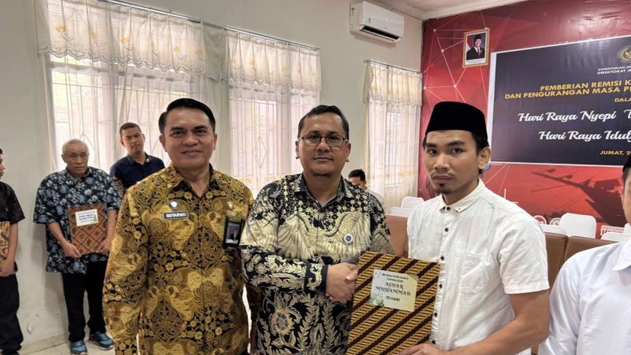 Sebanyak 5.344 narapidana di Sulawesi Selatan menerima remisi khusus Idul Fitri 1446 H/2025 M, dengan mayoritas kasus narkotika, memberikan penghematan anggaran negara.