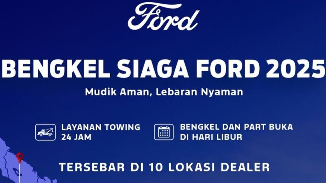 Ford RMA Indonesia luncurkan program Bengkel Siaga dan layanan ERA di 10 titik strategis jalur mudik Lebaran 2025 untuk memastikan keamanan dan kenyamanan pelanggan.