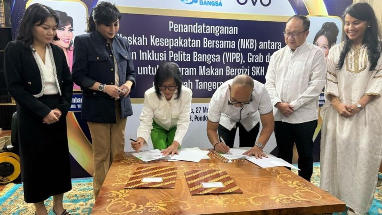 Yayasan Inklusi Pelita Bangsa (YIPB) berkolaborasi dengan Grab dan OVO untuk menyediakan makanan bergizi bagi 1.500 murid dan guru di 11 sekolah khusus di Tangerang Raya.