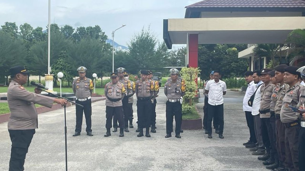 182 Personel Polres Sigi Amankan Pawai Takbiran Malam Lebaran