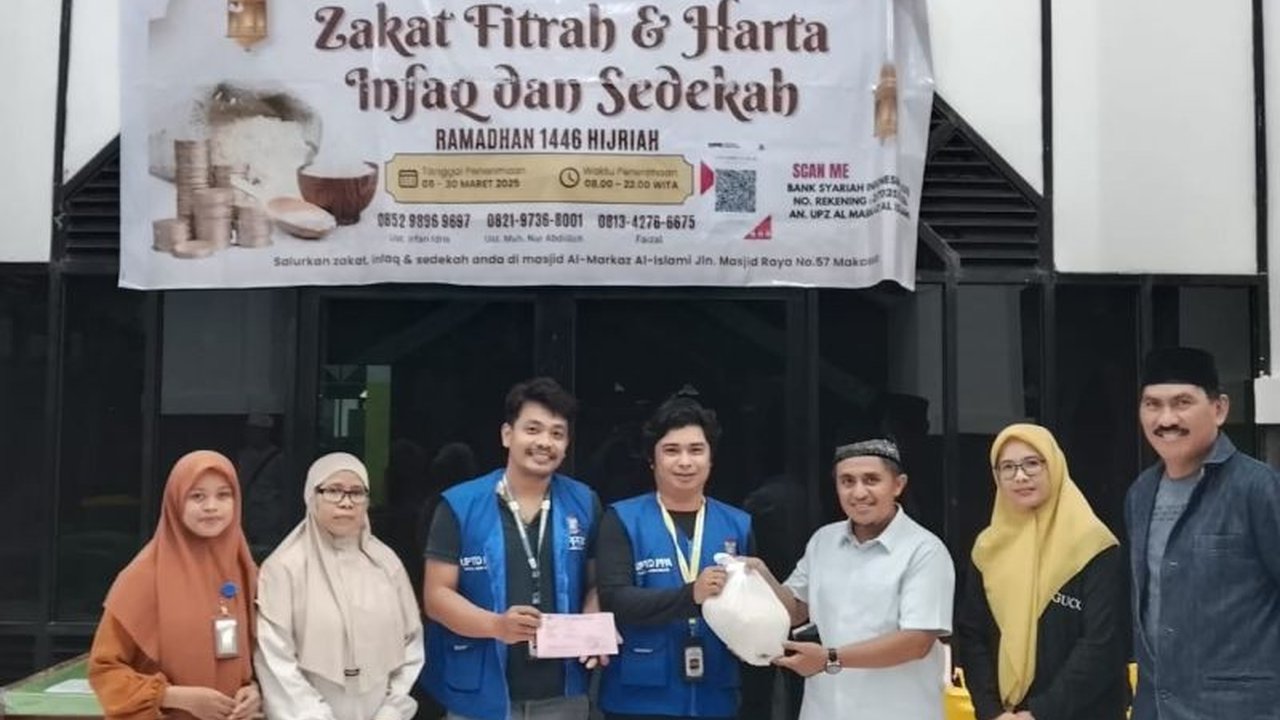 Jelang Lebaran 2025, UPZ Al Markaz Al Islami Makassar menyalurkan zakat untuk perempuan penyintas kekerasan di Makassar, berkolaborasi dengan UPTD PPA Kota Makassar.