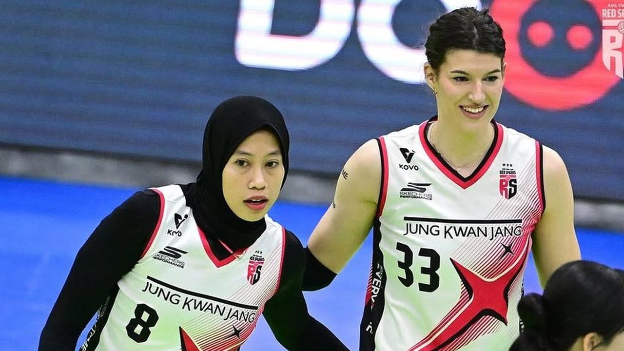 Hasil Final 1 Korean V League 2024/2025: Red Sparks Dipaksa Akui Keunggulan Pink Spiders