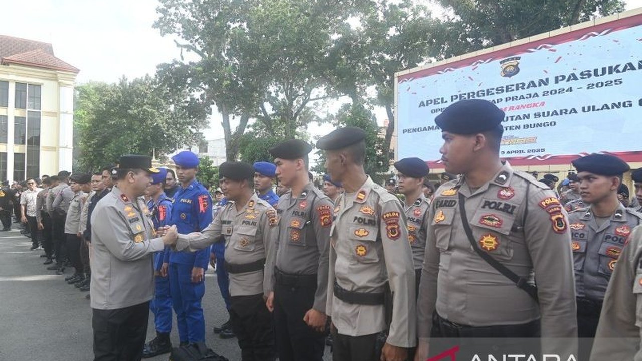 Polda Jambi kerahkan 327 personel untuk mengamankan Pemungutan Suara Ulang (PSU) di 21 TPS Kabupaten Bungo, guna menjaga keamanan dan ketertiban selama proses PSU berlangsung.