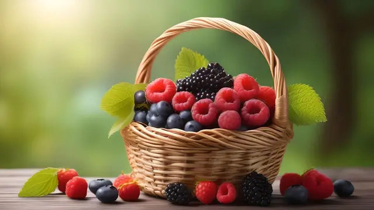 Ilustrasi buah berry (Ilustrasi AI)