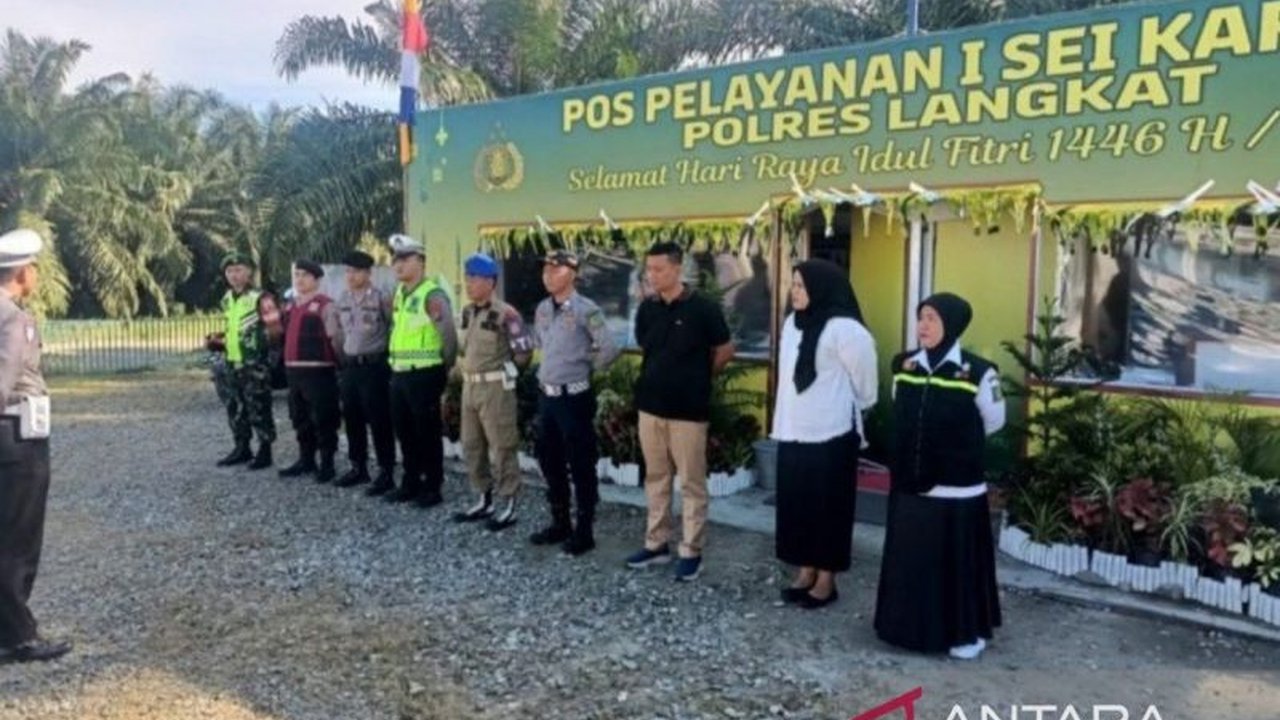 Arus balik Lebaran di Jalan Lintas Sumatera (Jalinsum) Langkat terpantau ramai lancar berkat fasilitas lengkap dan pelayanan prima dari Polres Langkat.