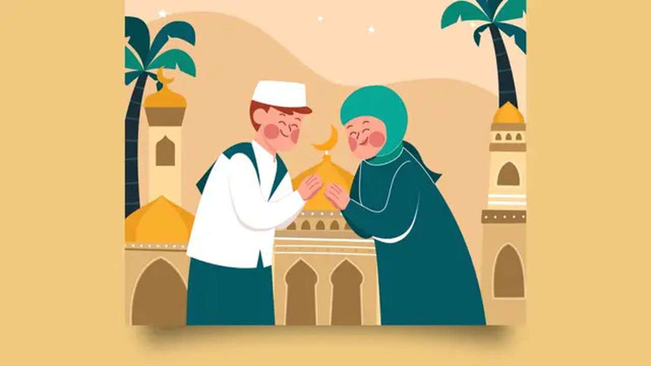 Ilustrasi saling memaafkan, minta maaf, silaturahmi, halalbihalal. (Image by Freepik)