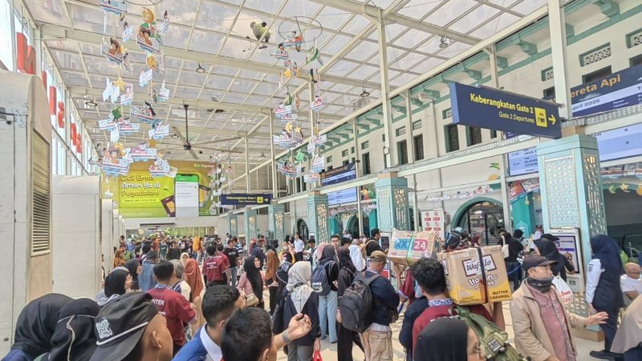KAI Daop 1 Catat Lonjakan Penumpang di Hari Terakhir Cuti Lebaran 2025