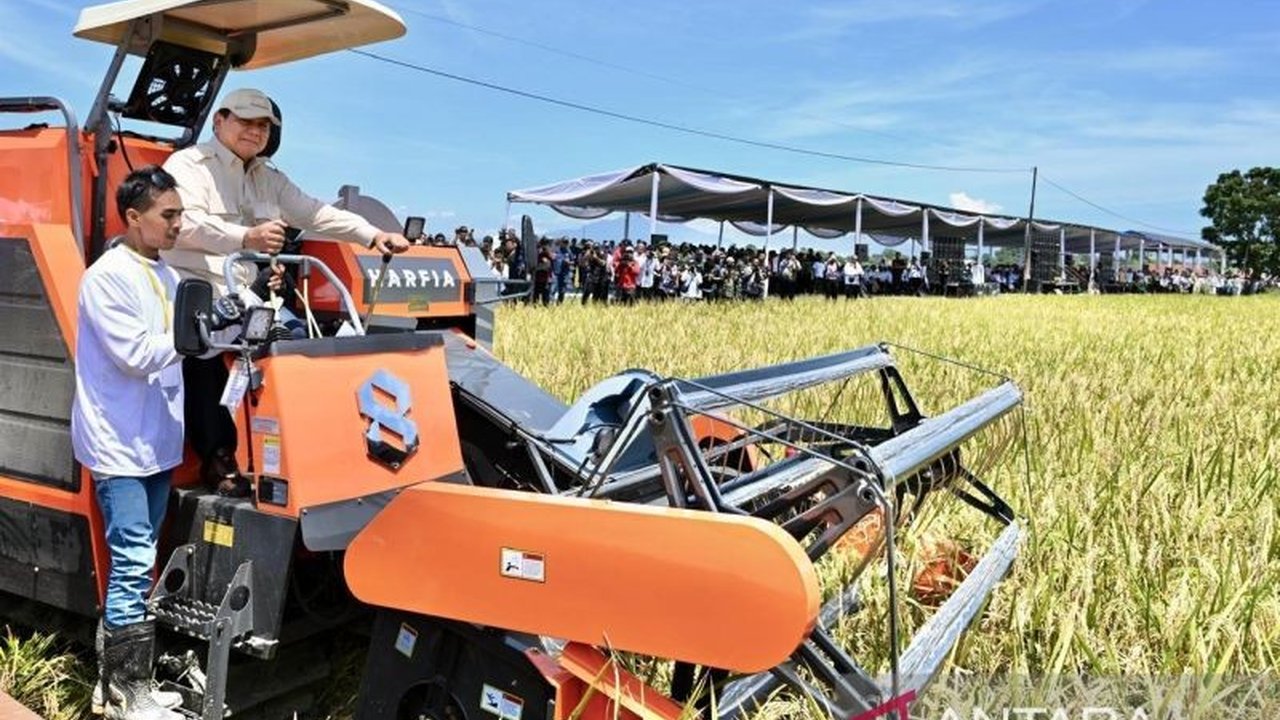 Prabowo Subianto Panen Raya di Majalengka: Perkuat Ketahanan Pangan Nasional