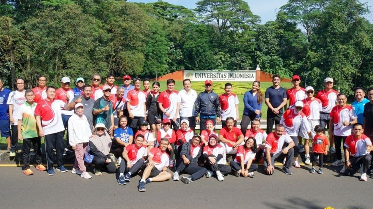 Rektor UI, Heri Hermansyah, mengajak tokoh-tokoh lintas profesi berolahraga bersama di Kampus UI Depok, mempererat hubungan dan membahas rencana pengembangan kampus.