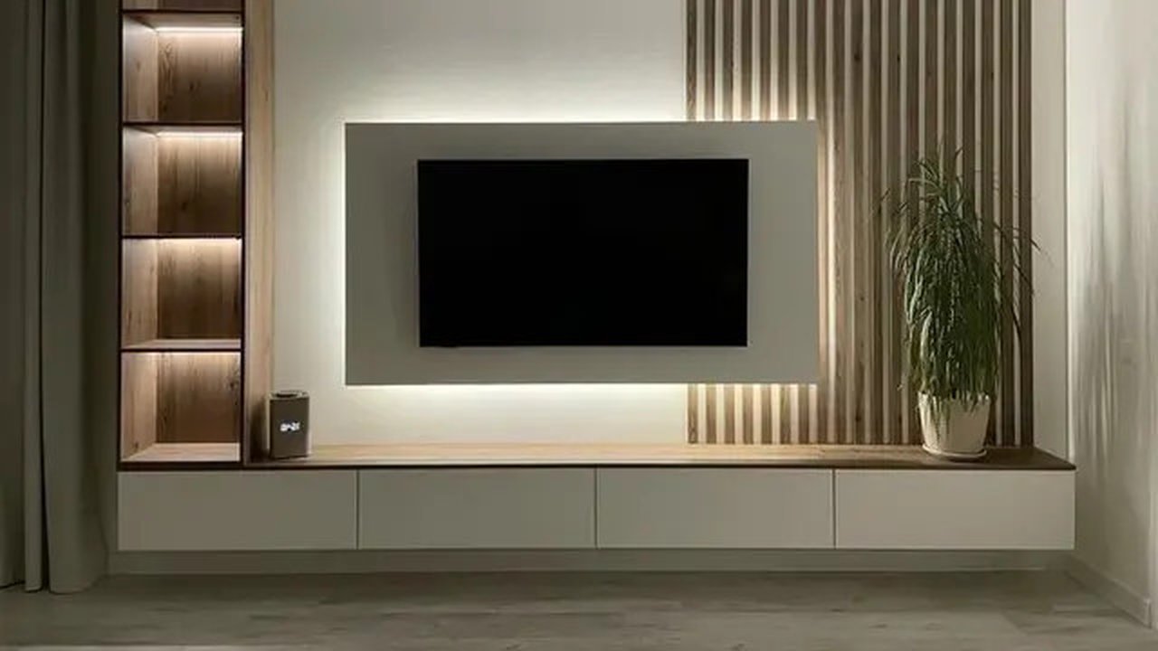 Rak TV Minimalis (Foto: Pinterest/whaianne)