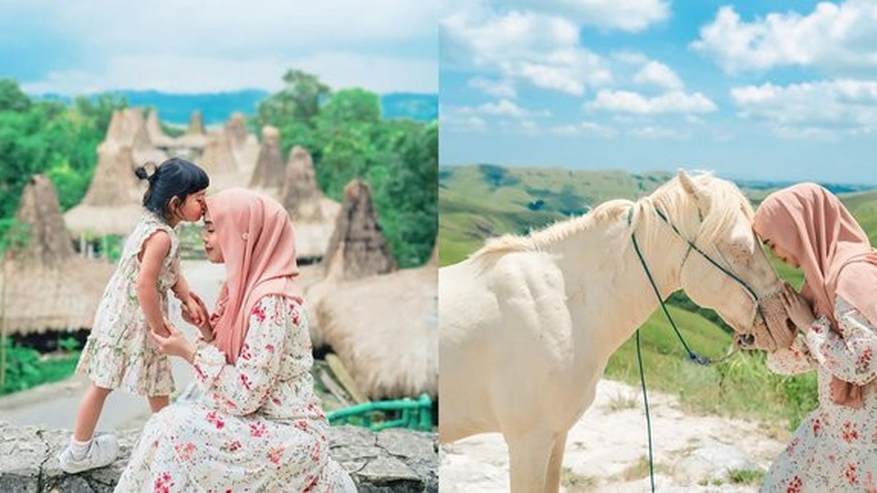 Potret Liburan Ria Ricis dan Moana di Sumba, Mulai Naik Kuda hingga Main Kano di Sungai