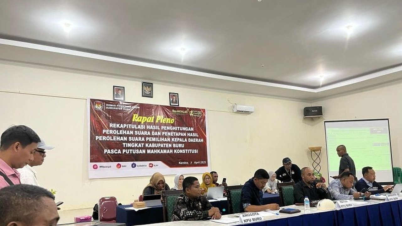 KPU Kabupaten Buru menunda penetapan pasangan calon bupati dan wakil bupati terpilih menunggu hasil gugatan PSU Pilkada 2024 yang diajukan pihak yang kalah.