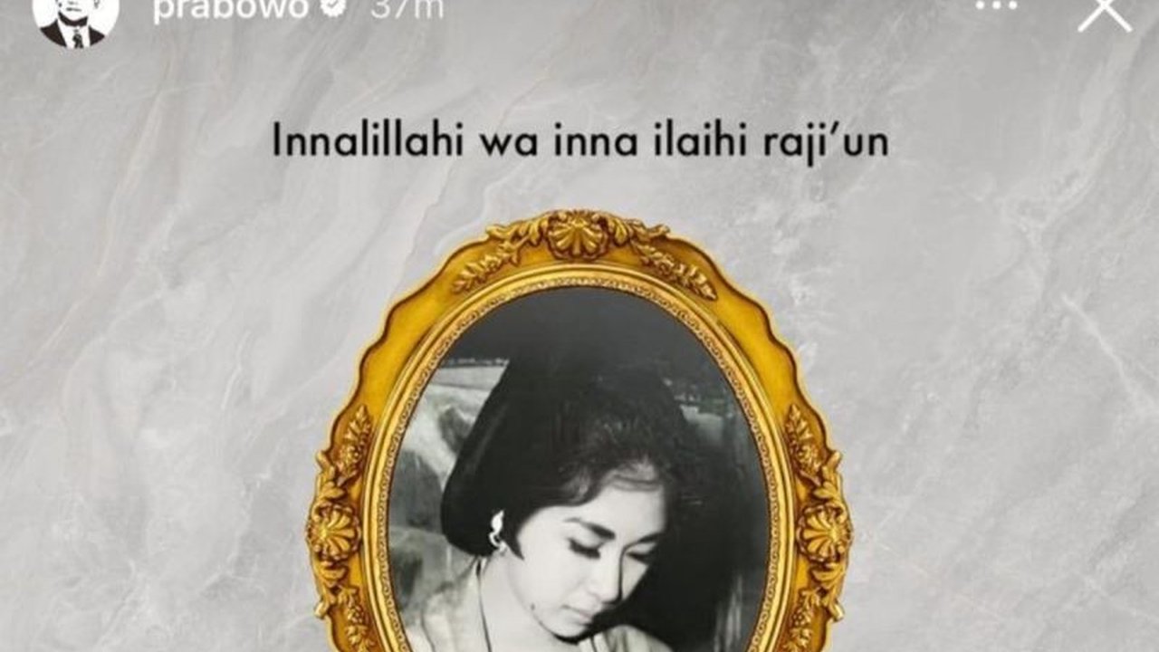 Presiden Prabowo Subianto menyampaikan duka cita mendalam atas meninggalnya Titiek Puspa, penyanyi legendaris Indonesia yang telah memberikan kontribusi besar bagi dunia musik dan kebudayaan Tanah Air.