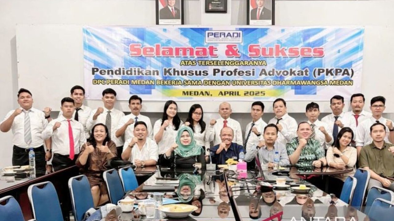 DPC Peradi Medan menggelar Pendidikan Khusus Profesi Advokat (PKPA) tahun 2025, diikuti puluhan sarjana hukum untuk mencetak advokat handal dan berintegritas.